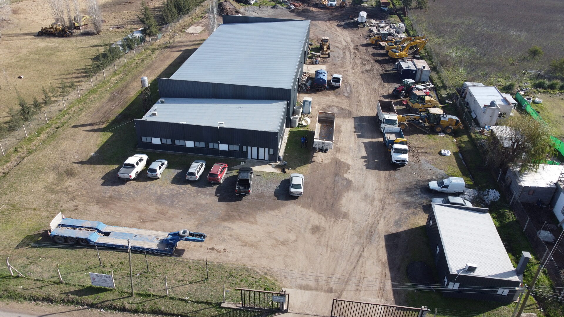 Vista aérea de sede Sol Vial S.A. — Gorina, La Plata